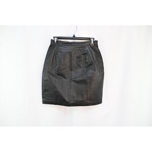 Vintage Wilson's Leather Black Skirt Size 10